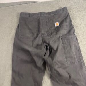 Carhartt Mens Relaxed Fit Utility Work Pants Gray 34x34 Canvas Carpenter Pant